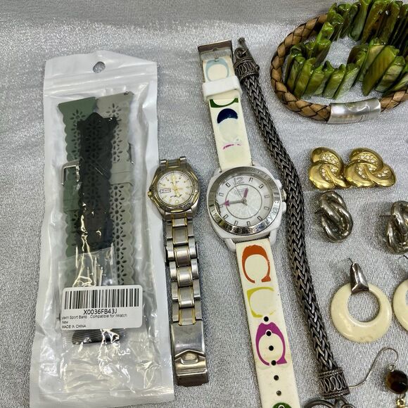 JEWELRY LOT Vintage Modern Junk Craft Wear Jewelry COACH CHICOS ETC - Picture 2 of 5